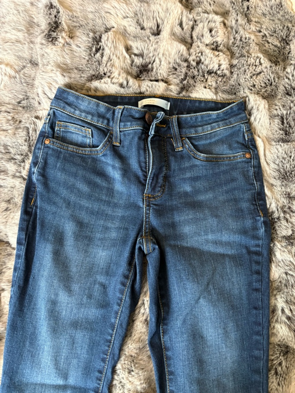LC Lauren Conrad Medium Blue Skinny Jeans